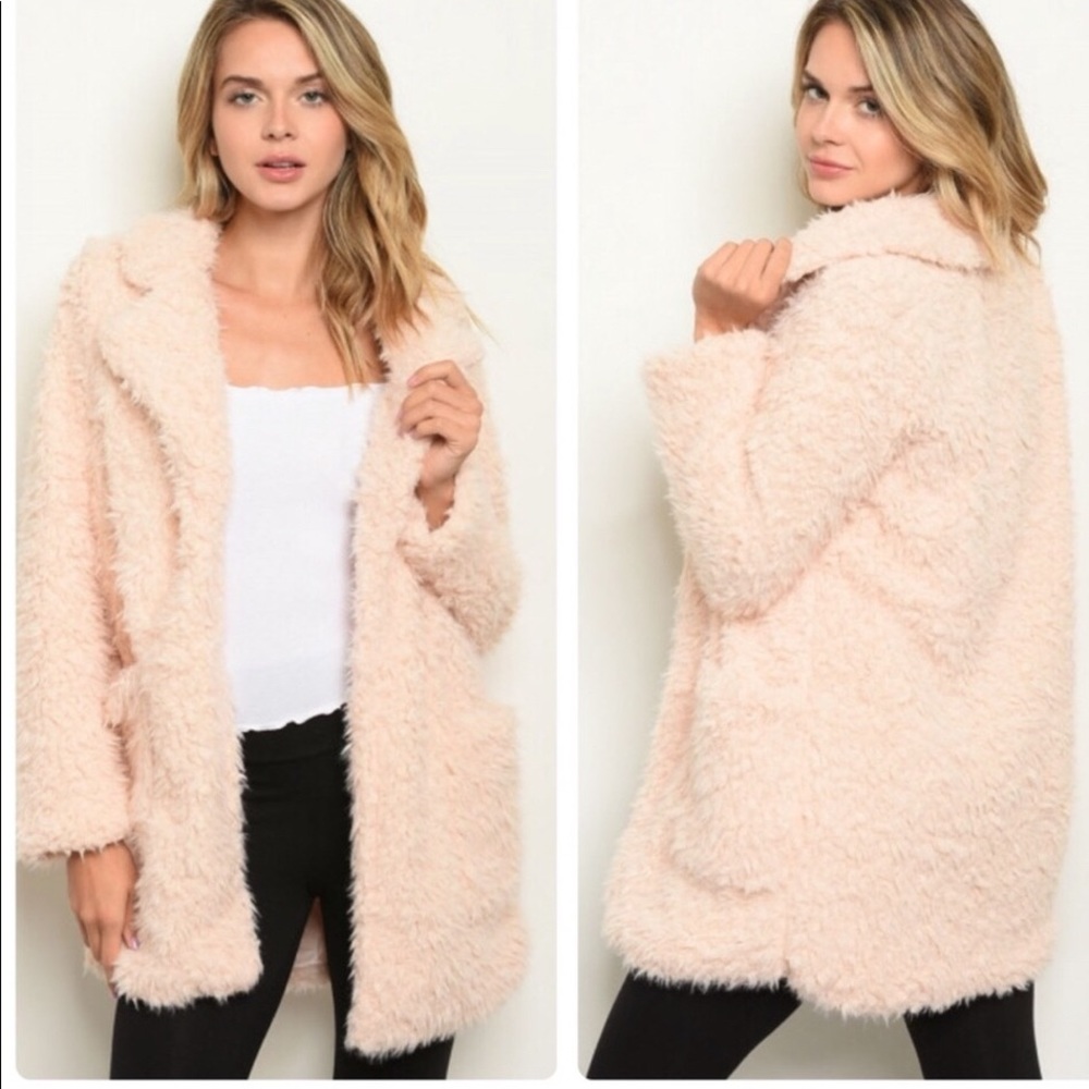 Shop the Trends Blush Sherpa Jacket